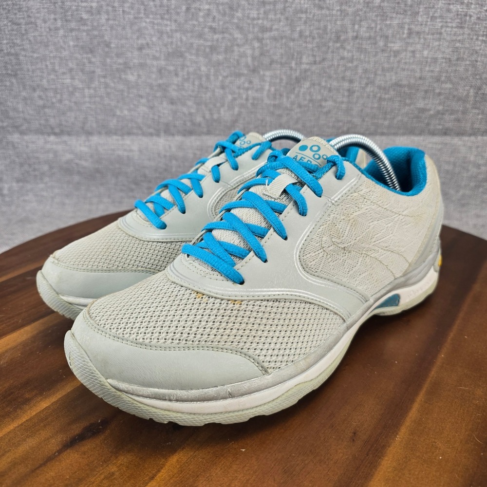 Aero Astra LT Grey Turquoise Blue Vibram Walking Shoes‎ Womens 11 Medium PO 3550 - Picture 3 of 14